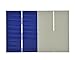 AOSHIKE 100Pcs Micro Mini Solar Panel Solar Cells 0.5V 0.35W Module Solar Battery Charger DIY 39x52mm/1.5x2inch Polycrystalline Silicon Photovoltaic Solar Panels Sun Power Cells