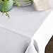 Remedios Rectangle Tablecloth 60x102 Inch - Washable Polyester Table Cloth for 6 Foot Table - Wrinkle Free Dinner Tablecloth for Wedding Party Restaurant Banquet Tables, White Table Cloths