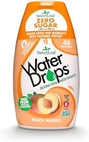 SweetLeaf Water Flavoring Drops, Peach Mango - 1.62 Fl Oz, Pack of 1