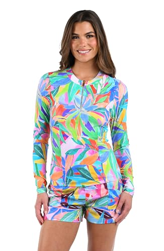 La Blanca Women's Long Sleeve Rashguard Swim Top