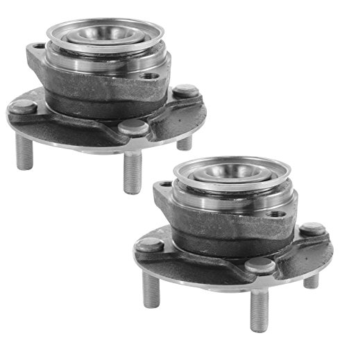 Image of TRQ Front Left and Right Wheel Bearing and Hub Assembly Set 2 Piece Compatible with 2007-2011 Nissan Versa Without ABS