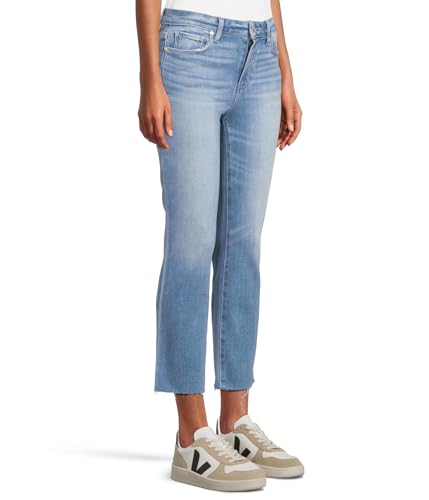 PAIGE Women's Cindy Crop Seamed Bltlps Raw Hem2