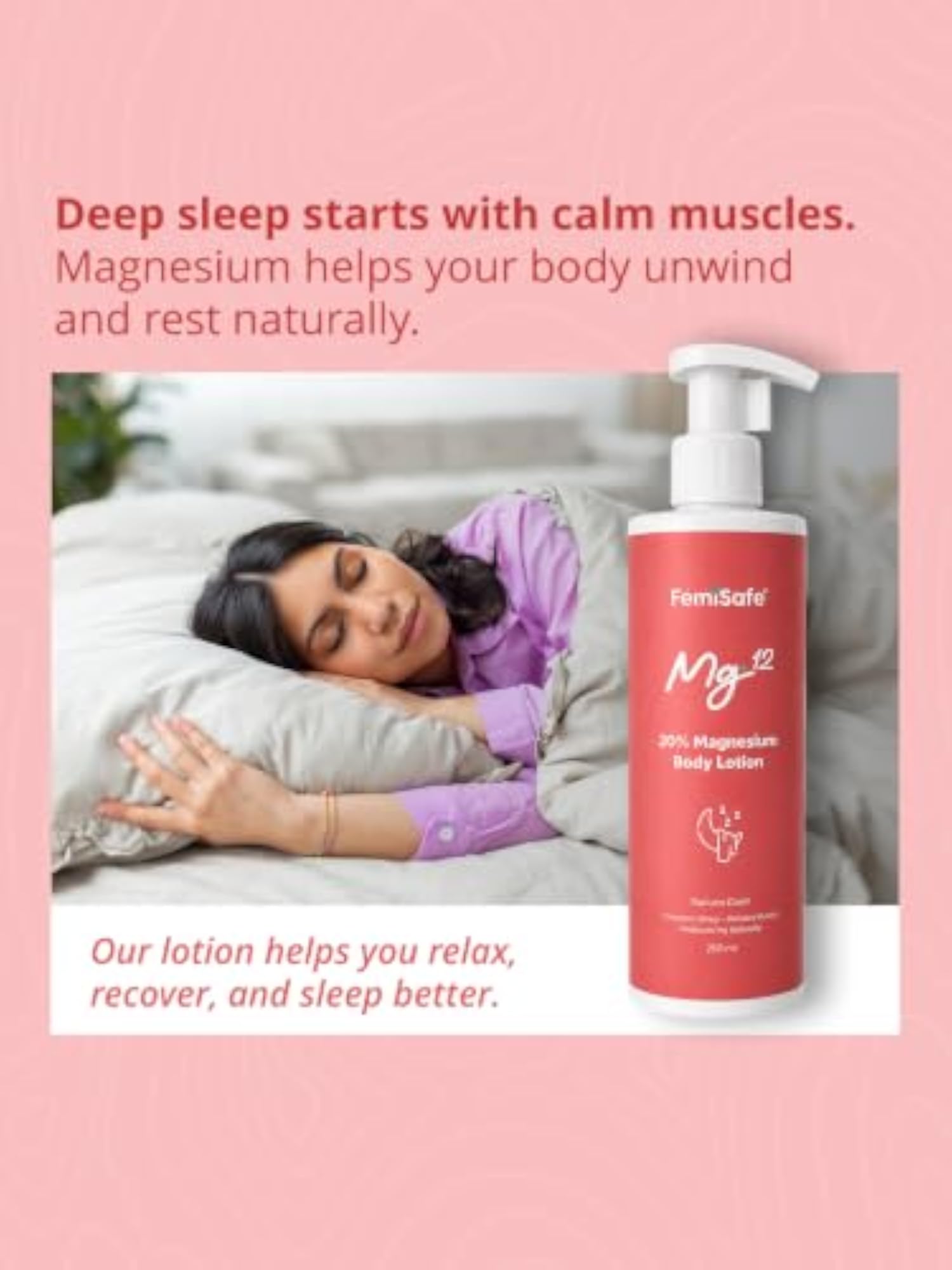 Magnesium Sleep Body Lotion, Muscle Relief & Hydration