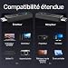 5G WiFi Wireless HDMI Transmitter und Receiver, 1080P@60Hz Kabelloses Streaming mit LED-Anzeige, 30m Reichweite für PC/Laptop zu TV/Projektor, Plug & Play, Signalstärke-Anzeige für Business Meetings