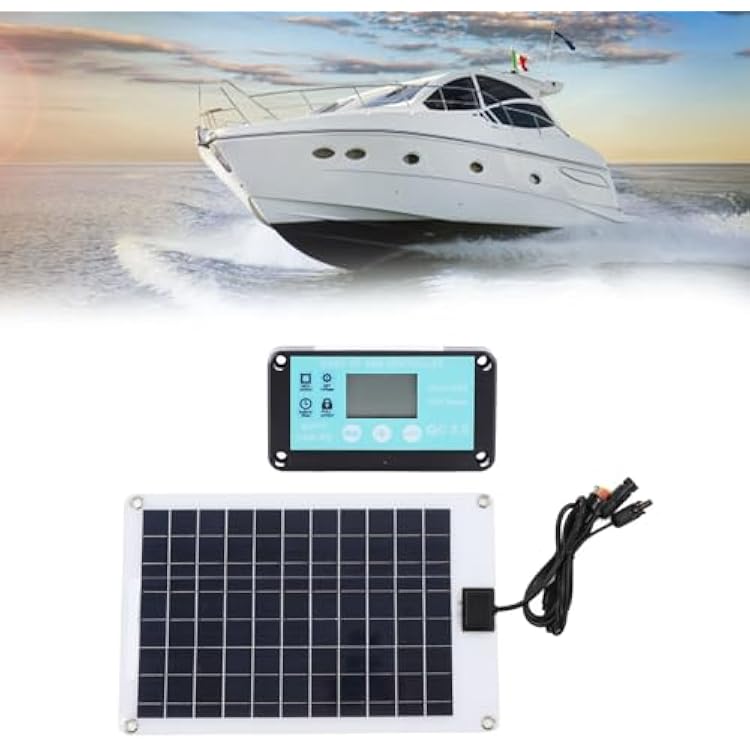 Solar Charger, Portable Charger, Solar Panels 1 for 5 50W Solar Panel Battery Charger with MPPT 100A Controller for 12V Battery and DC Charging Equipment