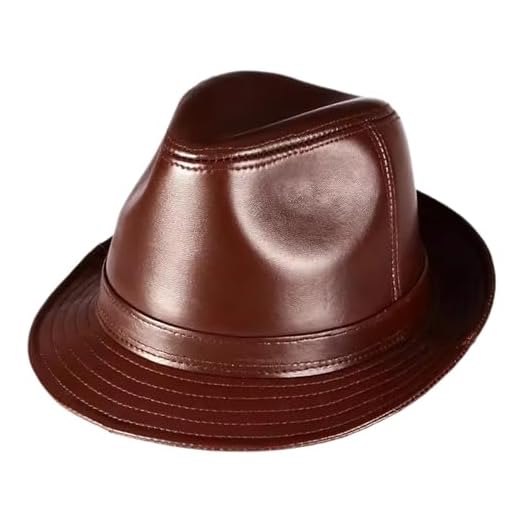 SaryEdge Men's retro fedora, leather Panama hat/fed hat, sizes G-XXL