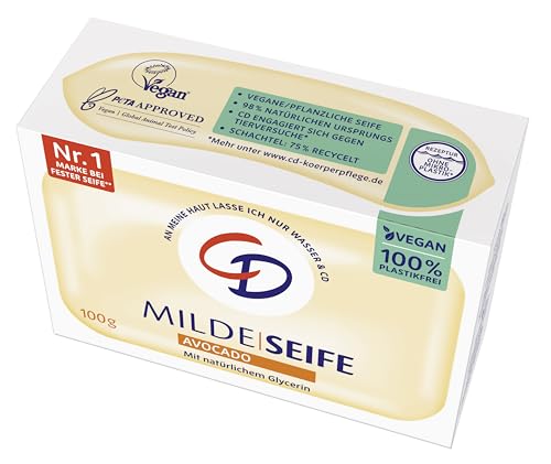CD MILDE SEIFE | AVOCADO | vegan & ohne Mikroplastik | 100g