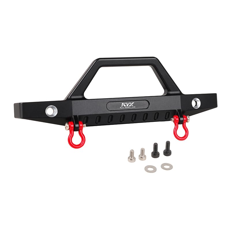 KYX Racing CNC Machined Aluminum Front Bumper Upgrades Parts Accessories for 1/18 RC Crawler Car Traxxas TRX4M K10