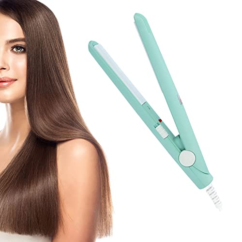 Plancha de pelo mini 2 en 1 con placas de cerámica y turmalina, herramienta para peinar y rizar, para cabello seco miniatura 4