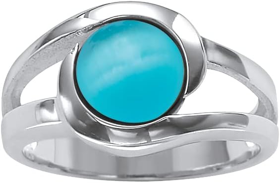 PalmBeach Sterling Silver Multi Stone 14 Piece Set Interchangeable Ring Set Sizes 5-10
