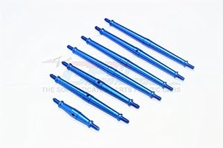 GPM For Traxxas TRX-4 Trail Defender Crawler Upgrade Parts Aluminum Turnbuckles - 7Pc Set Blue