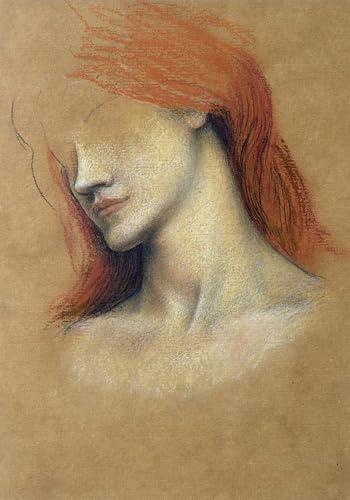 Tableau croquis de femme Evelyn De Morgan pour sublimer la décoration d'une chambre nordique 60x90