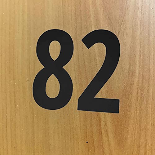 200 pieces 334 - number stickers waterproof vinyl stick on numbers - black