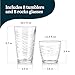 Libbey Orbita Rocks and Tumbler Drinking Glasses Set of 16, Durable Glass Cups Set with Wave Pattern, Glassware Drinking Glasses for Any Occasion