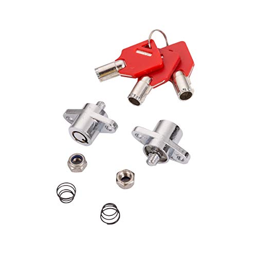 3 Keys Hard Saddlebag Saddle Bag Lock Set For Harley Davidson Touring Electra Glide+Road Glide+Street Glide+Road King 2014-2022 (Red) #TOP5