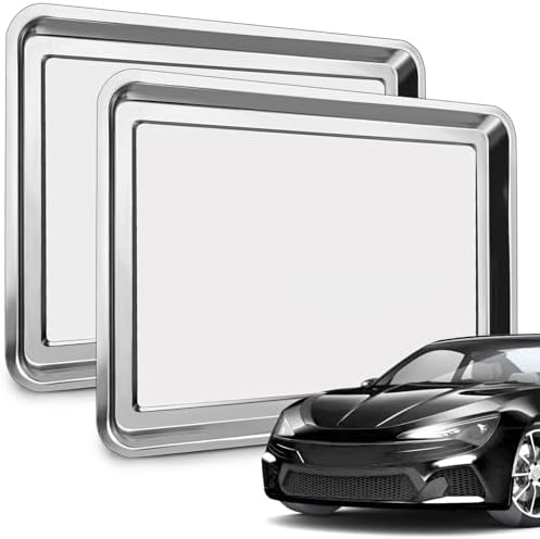 Nagpew 2 Pack Stainless Steel Oil Drip Pan, 27