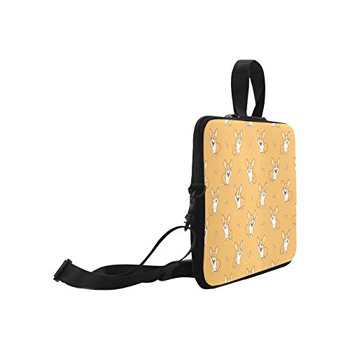 Laptop Sleeve Case 15 15.2 Inch Cute Dogs Pembroke Welsh Corgi Resistant Neoprene Laptop Sleeve Notebook Computer Pocket Case Tablet Briefcase Carrying Bag Laptop Shoulder Bag