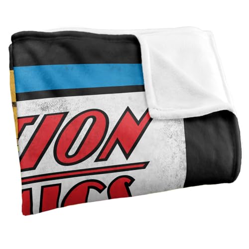 Superman Action No. 1 plaid couverture microfibre 152 x 127 cm