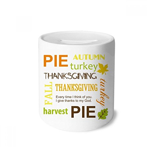 Tirelire en céramique cadeau de Thanksgiving original pour petits et grands