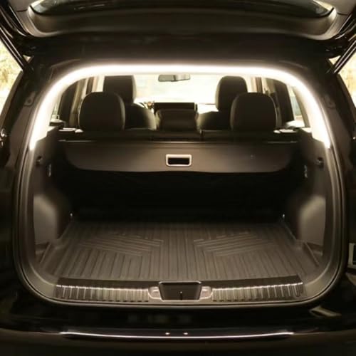 THOMIX Tiras de Luz de Maletero de Coche para Nissan Qashqai Juke Leaf Micra X Trail, Luces Interiores del Automóvil Lámpara Ambiental Decoración de Iluminación Interior LED,2m Warm Light