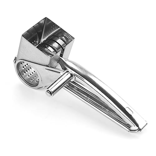 Ciieeo Stainless Steel Cheese Shredder Grater Rotary Cheese Cutter Chocolate Nuts and Vegetables Easy to Clean Dishwasher and Rust Design