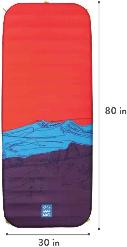 ust fillmatic self Inflating Sleeping pad with Foam Mattress, Reversible Inflation/deflation Valve and Carry Bag for Tent, Truck, Backyard Camping and Outdoors