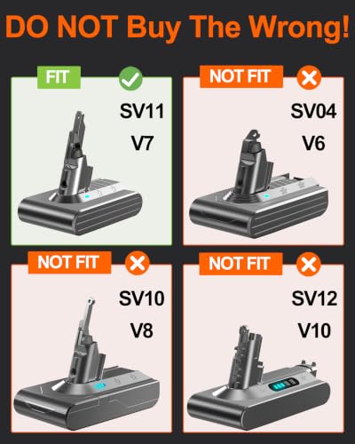 Image of DTK 10000mAh Upgraded Replacement for Dyson V7 Battery SV11