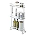 YAMAZAKI home 7151 Tower Rolling Kitchen Storage Cart, White