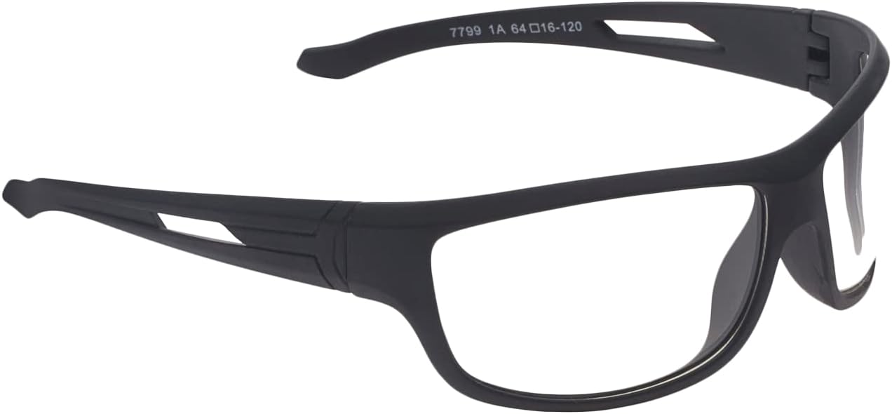 Vast Transparent Safety Goggles Cooling Glasses For Riding Bikes, Driving Sunglasses For Men Women Boys And Girls (Clear Glasses Day And Night Driving (Transparent with Black Frame), Transparent Lens