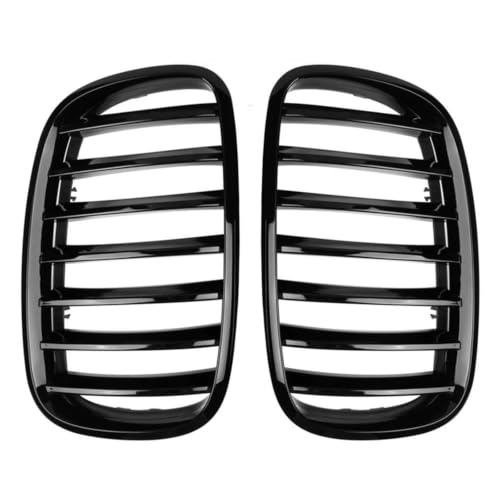 Calandre avant rénovation haricot noir brillant anti-ternissement pour BMW X5 E70