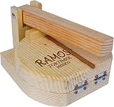 CHAMPS 9-Inch Wooden Tortilla Press Maker | Wooden Dough Presser Tool | 9' Round Wood Flour Tortilla Press For Homemade | Wooden Tortilla Press |...