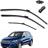 3-teiliges Auto-Frontfenster-Scheibenwischerblatt-Set, für VW, für Tiguan 2007 2008 2009 2010 2011 2012 2013 2014 2015 2016 Scheibenwischer 24