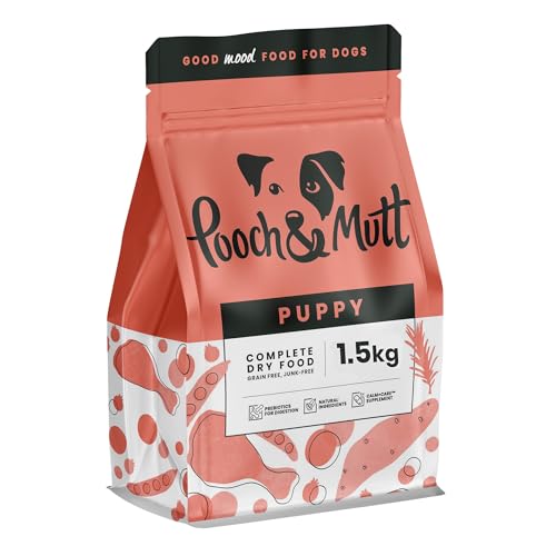 Pooch & Mutt - Welpen, Getreidefreies Hundetrockenfutter, Huhn & Superfood-Mischung, 1,5 kg