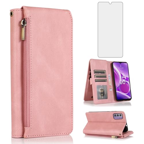 Housse Nokia G42 5G antichoc verre trempé étui portefeuille porte-carte