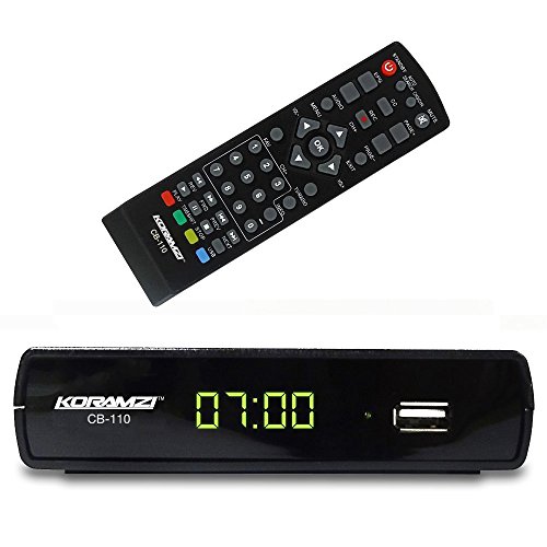 Koramzi CB-110 Digital TV Converter Full HD ,USB, Time Shift Function, USB Recording with Remote Control (Black)