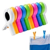 mollette per telo mare 10 pezzi pinze grandi plastica colorate 9.5x7cm mollette antiscivolo resistenti per lettini spiaggia piscina campeggio balcone esterno viaggio uso quotidiano