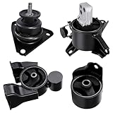 Engine Motor Trans Mount for Kia Forte Koup Forte5 2.0 2.4 2010-2013, Set of 4 Engine Mountings Replacement (218100Q000, 218301M100, A7148 A71013 A71017 A71006)