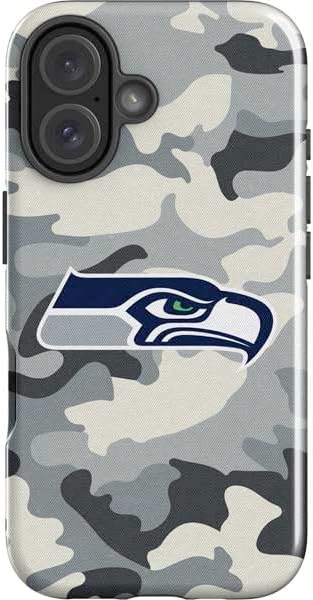 Skinit Impact Phone Case Compatible with iPhone 16 Plus - Officially Licensed NFL Seattle Seahawks Design