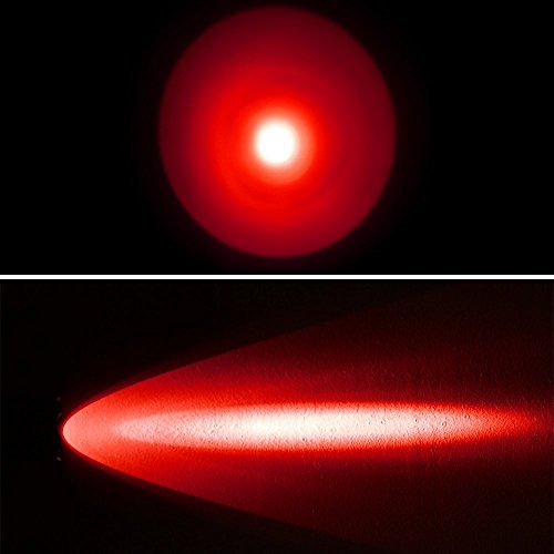 WINDFIRE Red Light Flashlight, Single Mode Red Tactical Flashlight, Zoomable Red Light Hunting Torch Coyote Hog Light for Astronomy Aviation Observation - Thumbnail 7