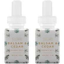 Pura & Illume Home Scent Refill - Smart Air Diffuser - Up to 120-Hours of Luxury Fragrance per Refill - Home Essential - Clean & Safe Diffuser Fragrance - 2 Pack, Balsam & Cedar