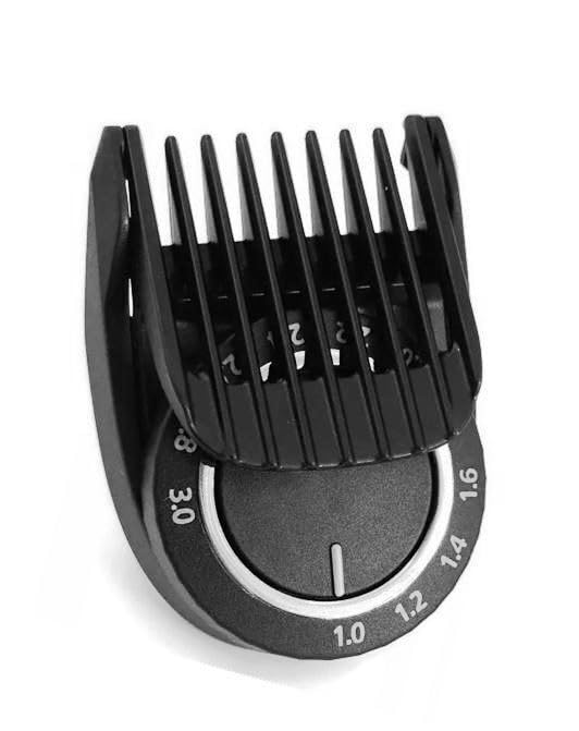 Generic 1-3mm Adjustable Beard Precison Comb Compatible With Philips MultiGroom Trimmer Shaver, Black