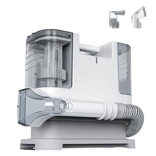 DOJOEUU Spot Carpet Cleaner Machine, 9KPA Upholstery Spot Cleaner Machine with 2 Water Tank, Portable Fabric Sofa Cleaning Machine, Small Household Curtain Cleaner Machine for Mattress, Car Seat