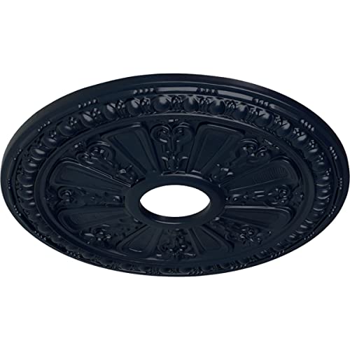 Image of Ekena Millwork CM18RAMDF Raymond Ceiling Medallion, Midnight Dream