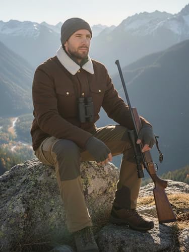 Image of URBAN BUCK Concealed Carry Jacket Men Insulated Heavy-Duty Tactical Sherpa Stealth Jacket with Pockets