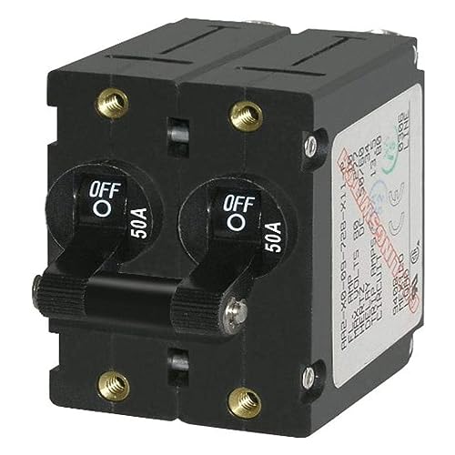 Disjoncteur bipolaire 50A Blue Sea Systems 7241 résout les courts-circuits