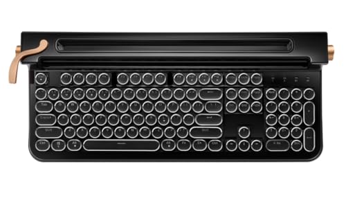 FINEDAY Keyboard 2.0 Plus, 2.4G Wireless & Bluetooth, 104 Keys, Blue Switch, 5000mAh, Retro Mechanical Keyboard for PC/M - Additional View