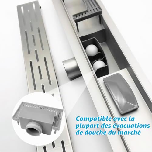 Clapet Anti Odeur Douche, Anti-Odeur et Anti-Colmatage Siphon Douche, Tuyau D'évacuation de 35 mm Siphon Douche Anti Odeur, Utilisé pour Siphon de Sol de Salle de Douche, Toilettes, Cuisine, Etc – vue 5