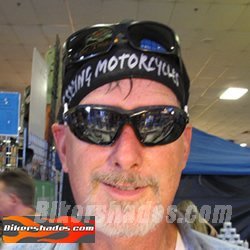 Amazon | Bikershadesオートバイ安全サングラスゴーグル交換可能な調節