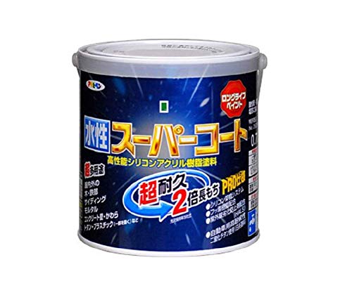 アサヒペン ペンキ 水性スーパーコート 水性多用途 オーシャンブルー 0.7L