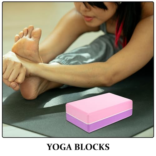 Bloques de yoga para principiantes, pack de dos ladrillos de espuma de alta densidad 3
